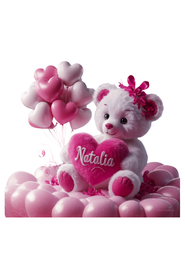 Crop Top - natalia teddy bear (black)