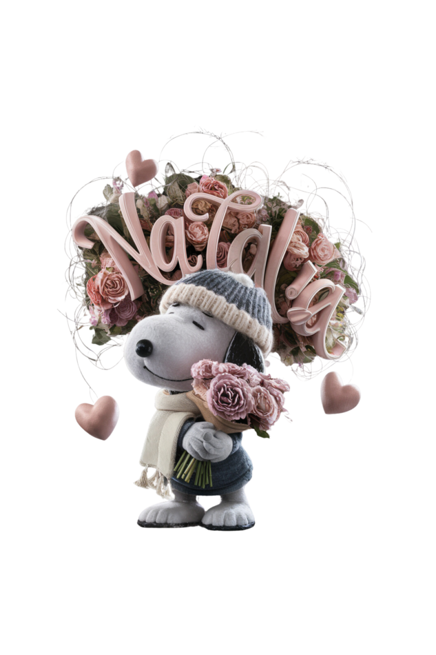 Crop Top - cute dog with flower