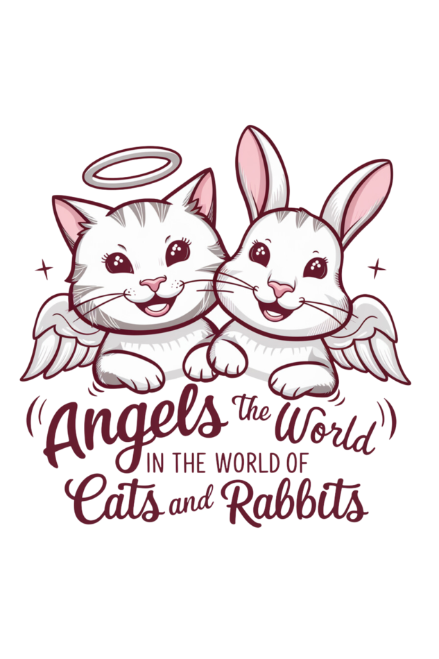 Crop Top -cat and rabbit