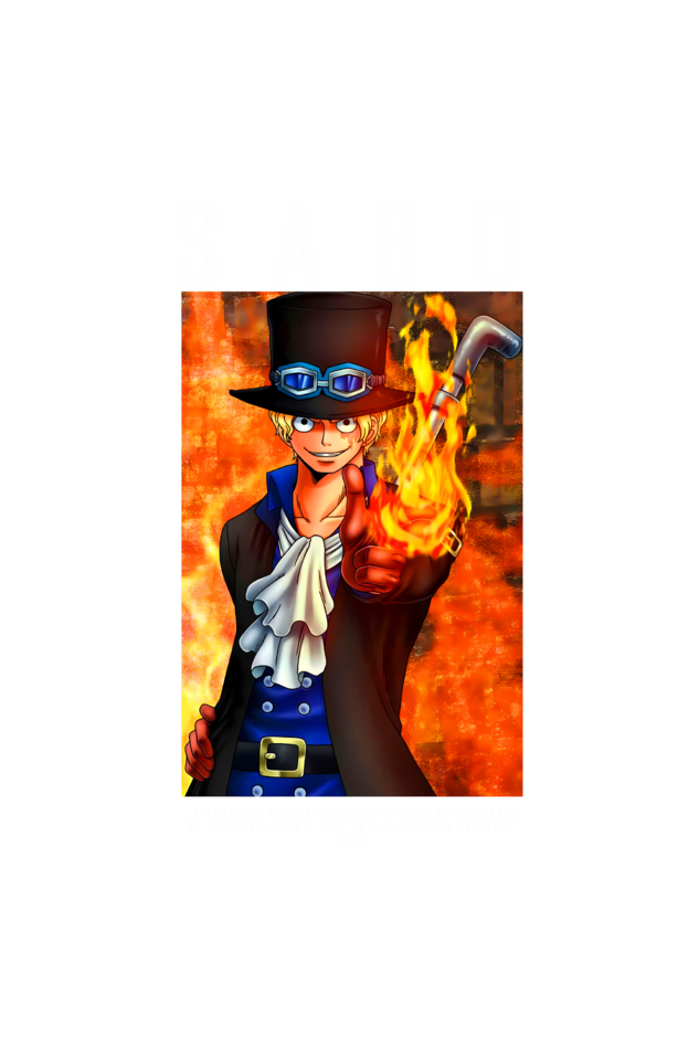 Terry Oversized T-shirt - One Piece SABO 01