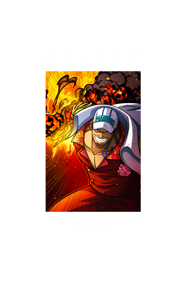 Terry Oversized T-shirt - One Piece AKAINU 01