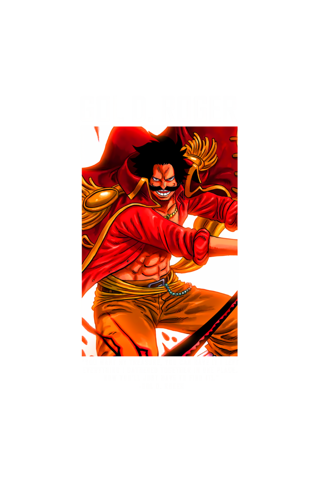 Terry Oversized T-shirt - One Piece GOL D. ROGER
