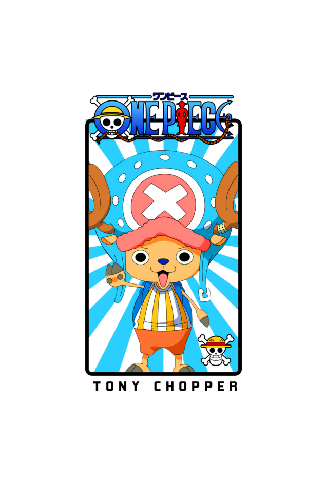 Terry Oversized T-shirt - One Piece TONY CHOPPER (FRONT)
