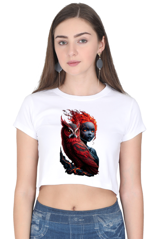 Crop Top - Owl Girl