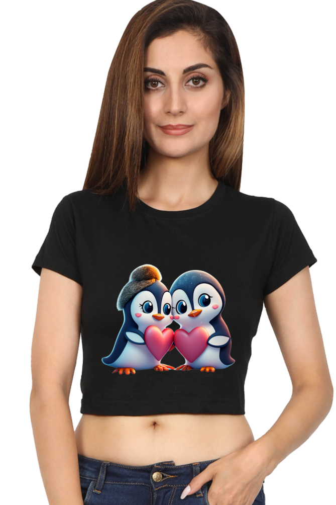 Crop Top - penguins