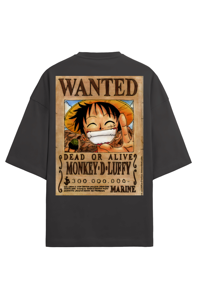 Terry Oversized T-shirt - One Piece MONKEY D LUFFY 02