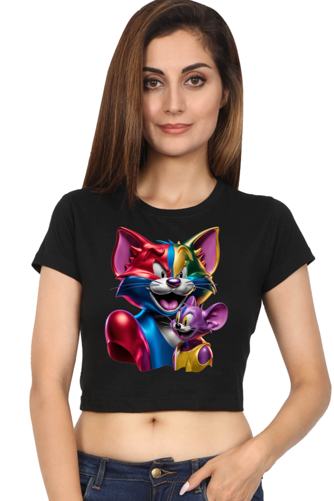 Crop Top - tom and jerry