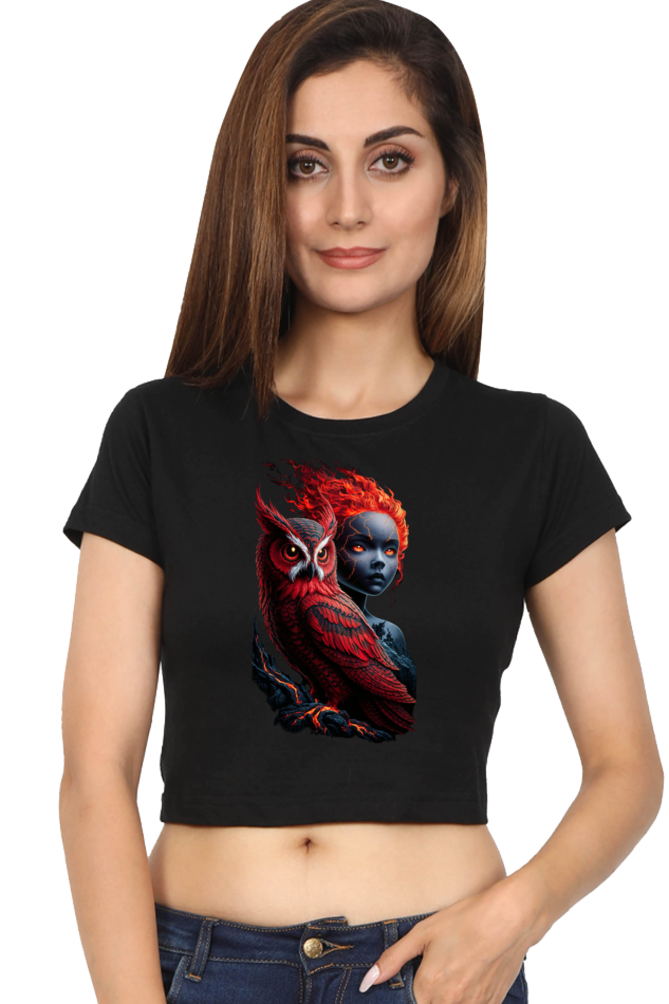 Crop Top - Owl Girl