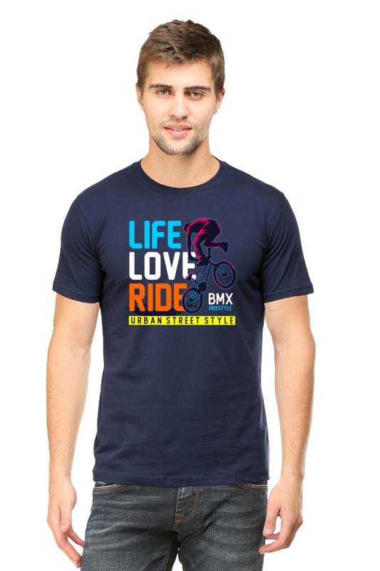 Regular T-Shirt - Life Love Ride