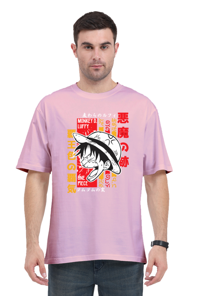 Regular Oversized T-shirt - One Piece - luffy 2