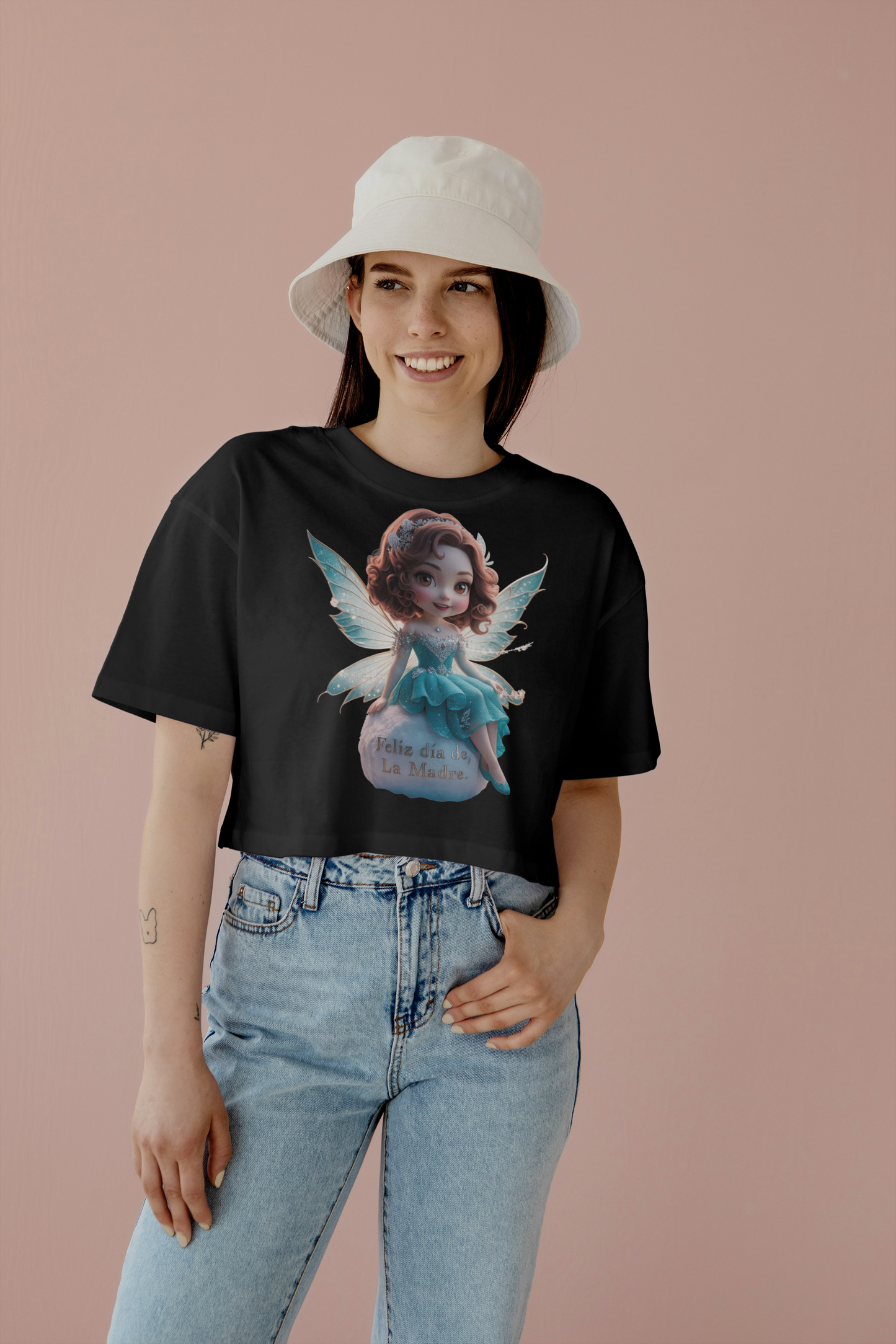Crop Top - feliz dia blue