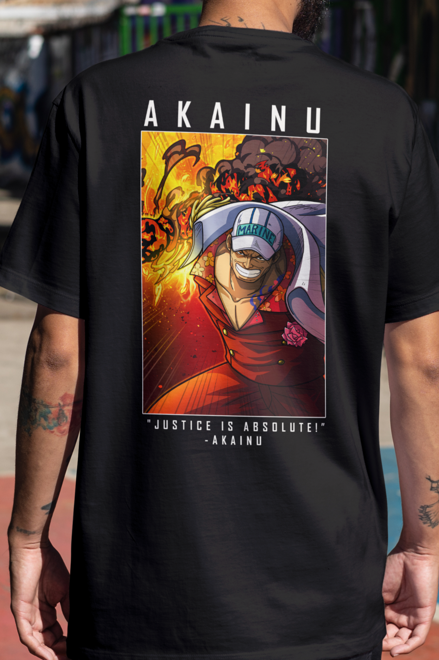 Terry Oversized T-shirt - One Piece AKAINU 01