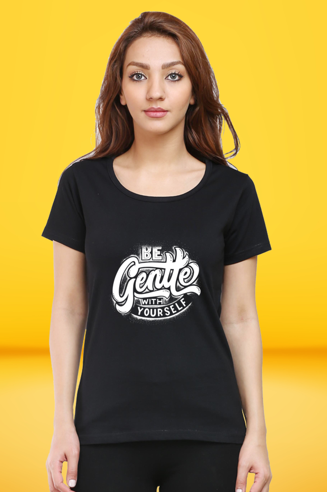 Regular T-Shirt - be gentle with yourself white