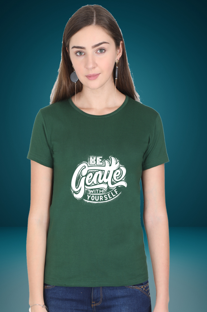 Regular T-Shirt - be gentle with yourself white