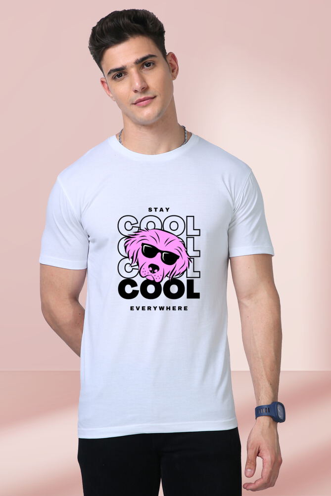 Premium T-Shirt - stay cool dog pink