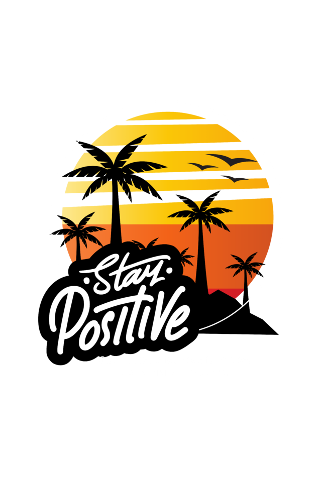 Regular T-Shirt - stay positive sun