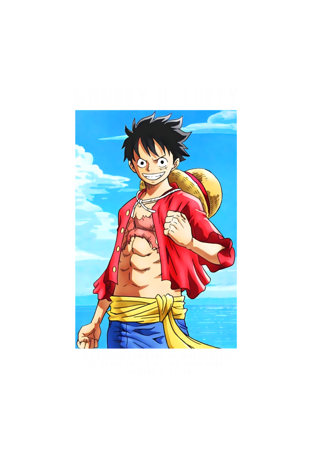 Terry Oversized T-shirt - One Piece MONKEY D LUFFY 01