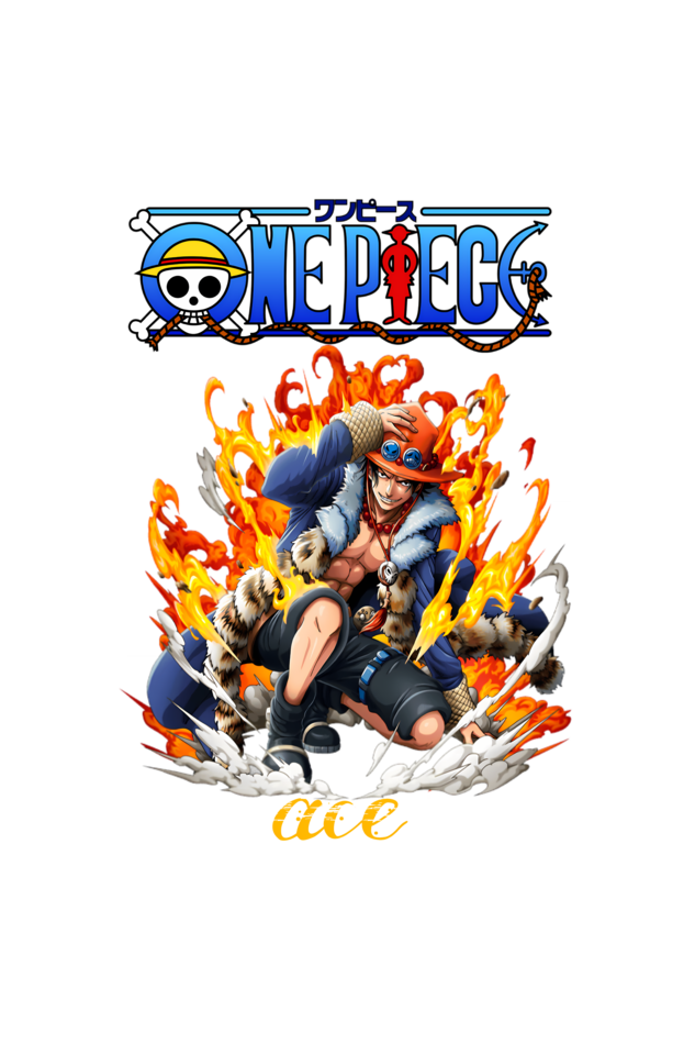 Terry Oversized T-shirt - One Piece ACE (FRONT)