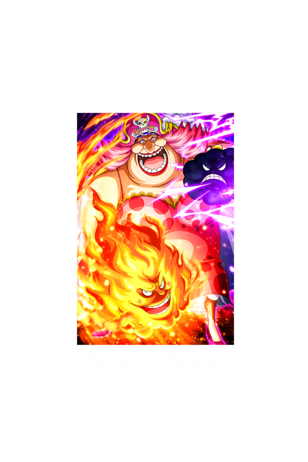 Terry Oversized T-shirt - One Piece BIG MOM (FRONT)