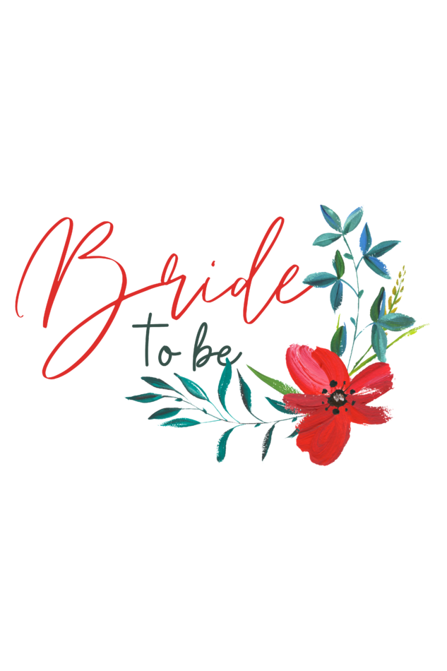 Crop Top - Bride To Be Watercolor Flower