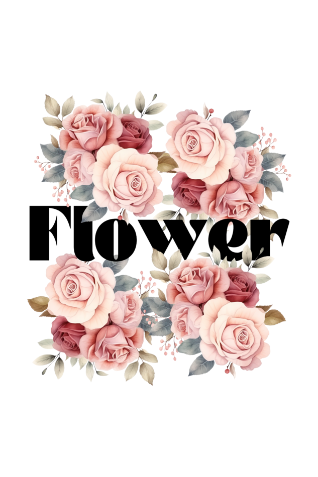 Crop Top - Black and Pink Vintage Flower