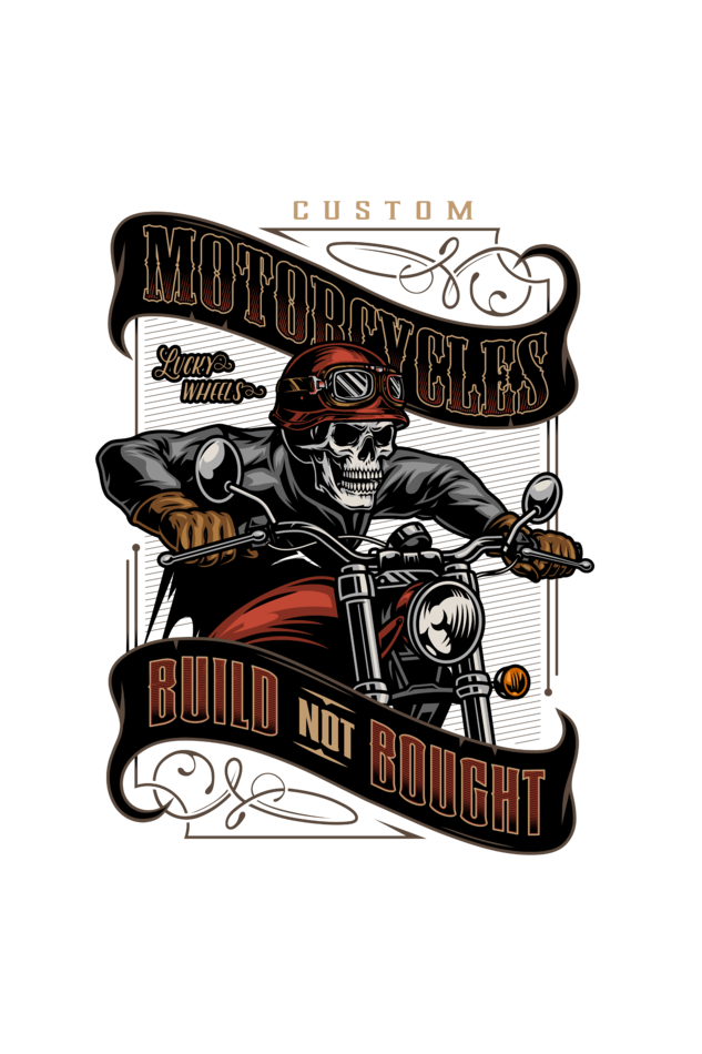 Regular T-Shirt -Custom Motorcycle