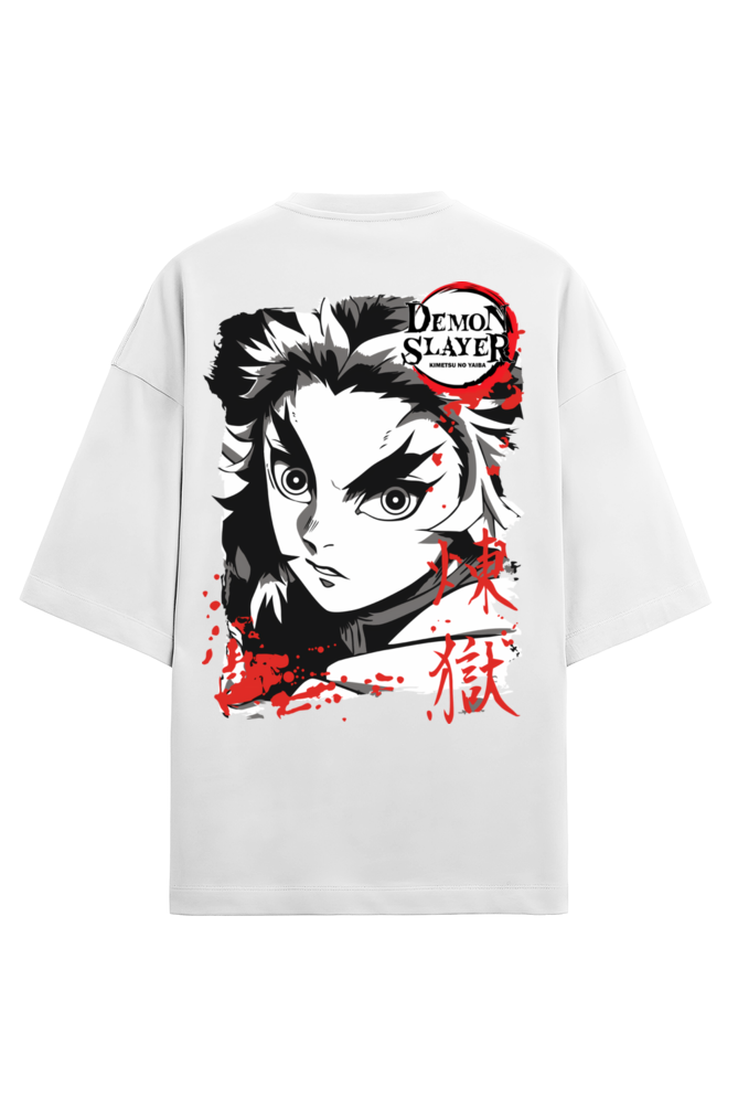 Terry Oversized T-shirt - One Piece DEMON SLAYER-12 (BACK)