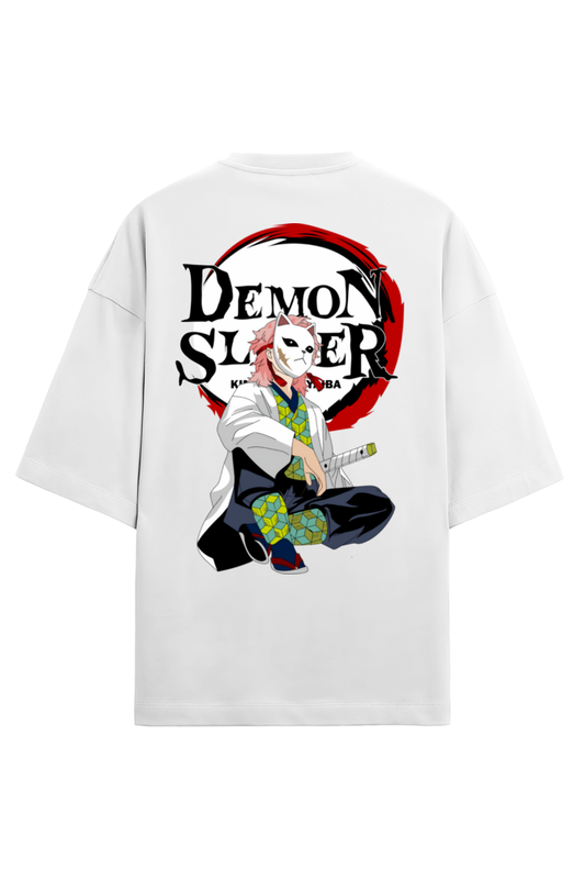 Terry Oversized T-shirt - One Piece - DEMON SLAYER-08 (BACK)