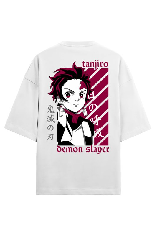 Terry Oversized T-shirt - One Piece - DEMON SLAYER-03 (BACK)