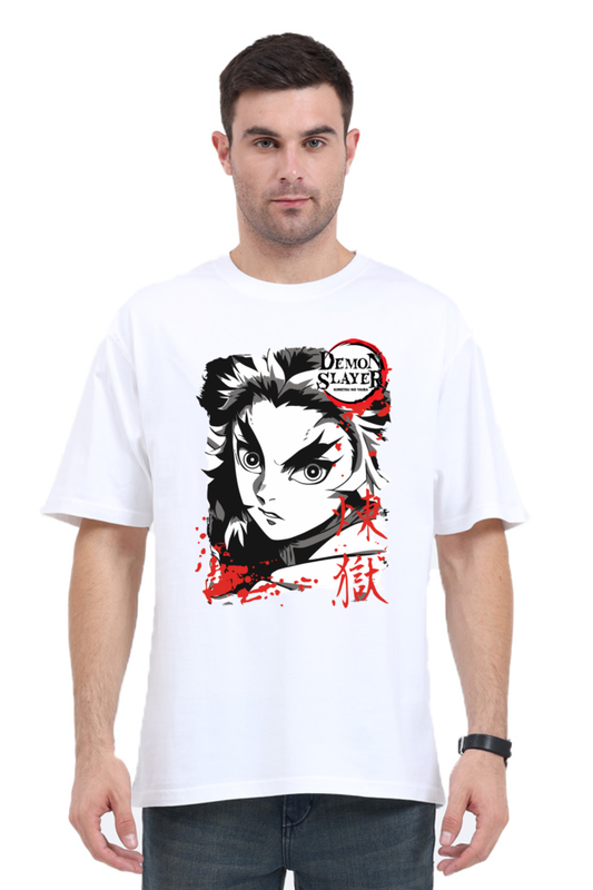 Regular Oversized T-shirt - One Piece DEMON SLAYER-12