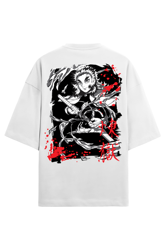 Terry Oversized T-shirt - One Piece - DEMON SLAYER-18 (BACK)