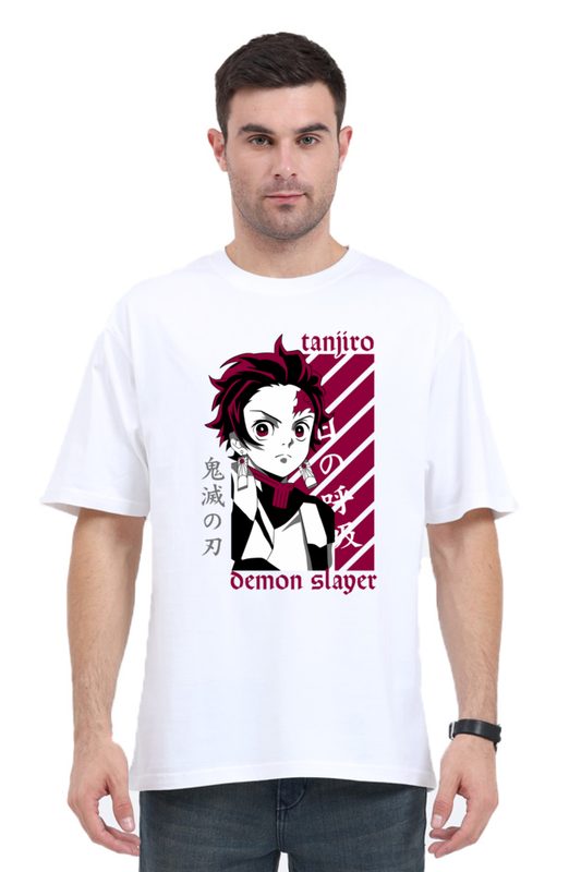 Regular Oversized T-shirt - One Piece DEMON SLAYER-03