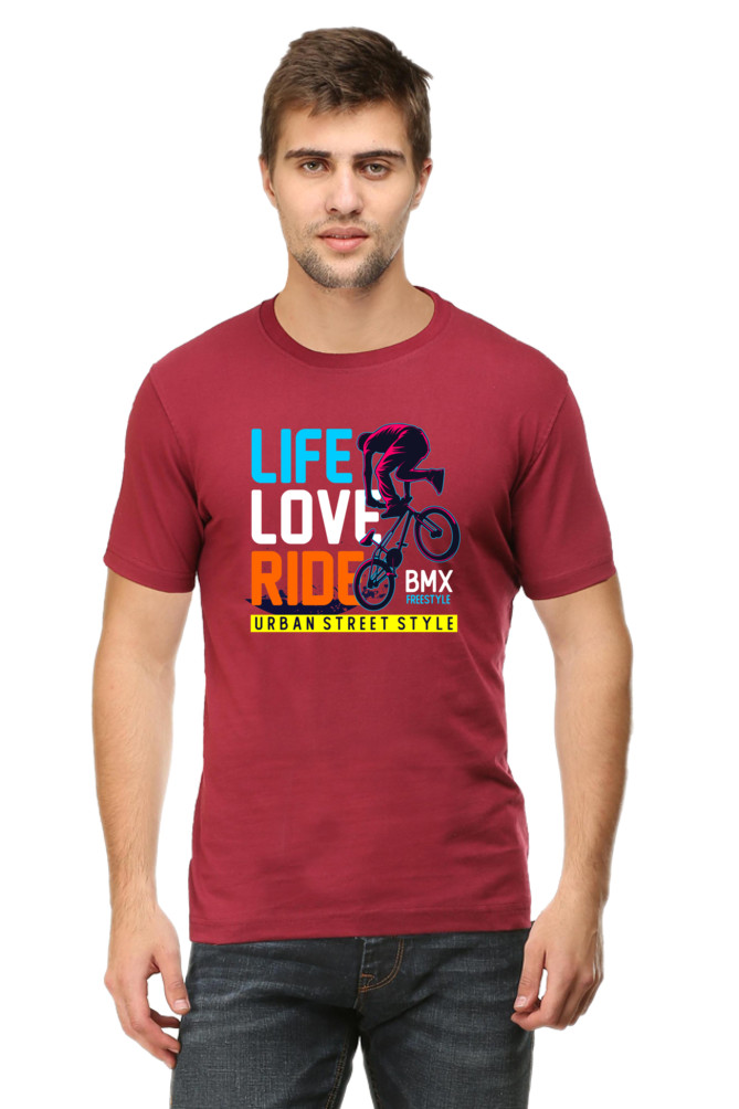 Regular T-Shirt - Life Love Ride