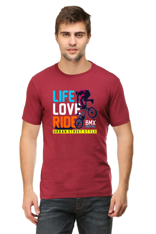 Regular T-Shirt - Life Love Ride