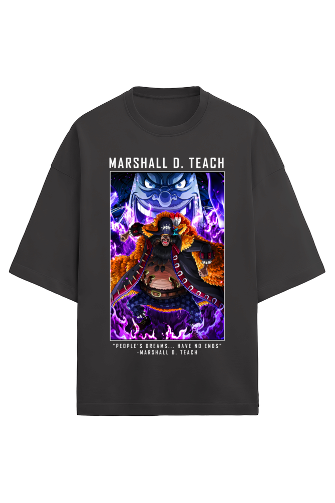 Terry Oversized T-shirt - One Piece MARSHALL D TEACH