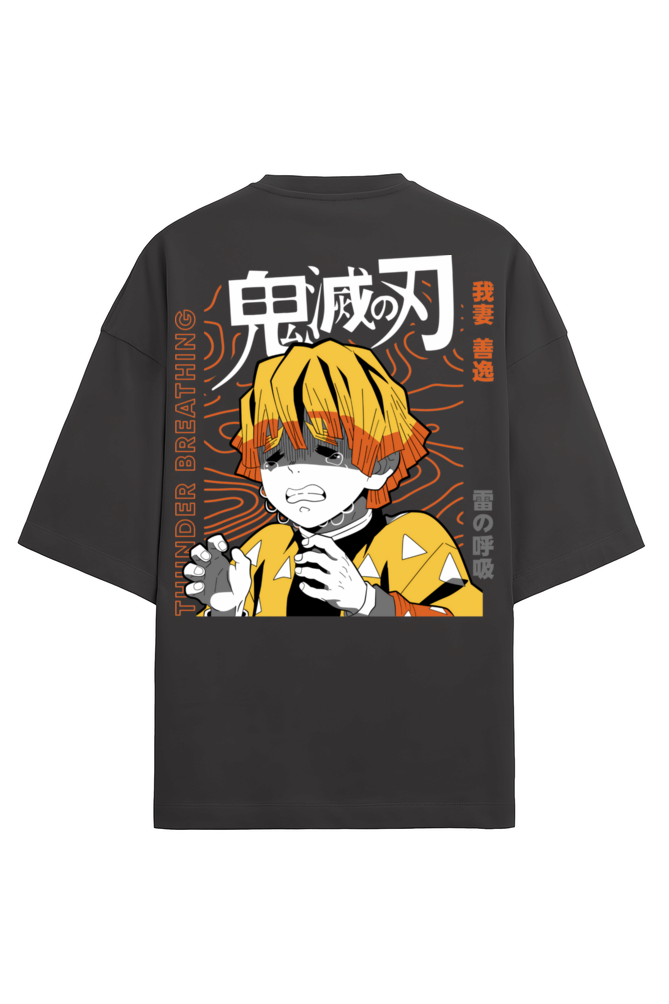 Terry Oversized T-shirt - One Piece - DEMON SLAYER-02 (BACK)