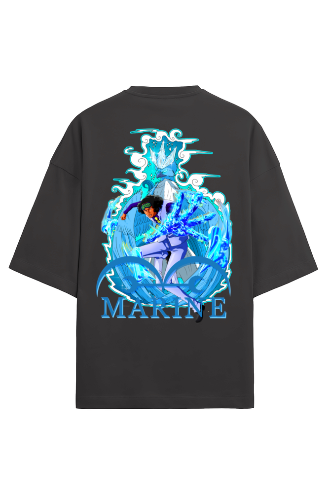 Terry Oversized T-shirt - One Piece MARINE