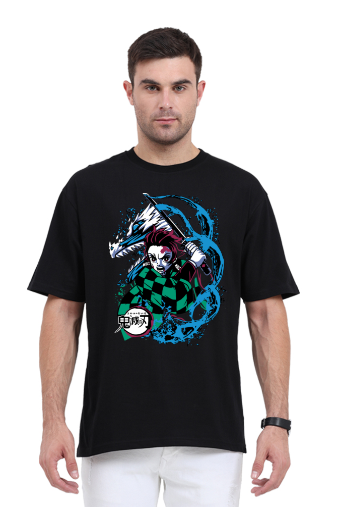 Regular Oversized T-shirt - One Piece DEMON SLAYER-20