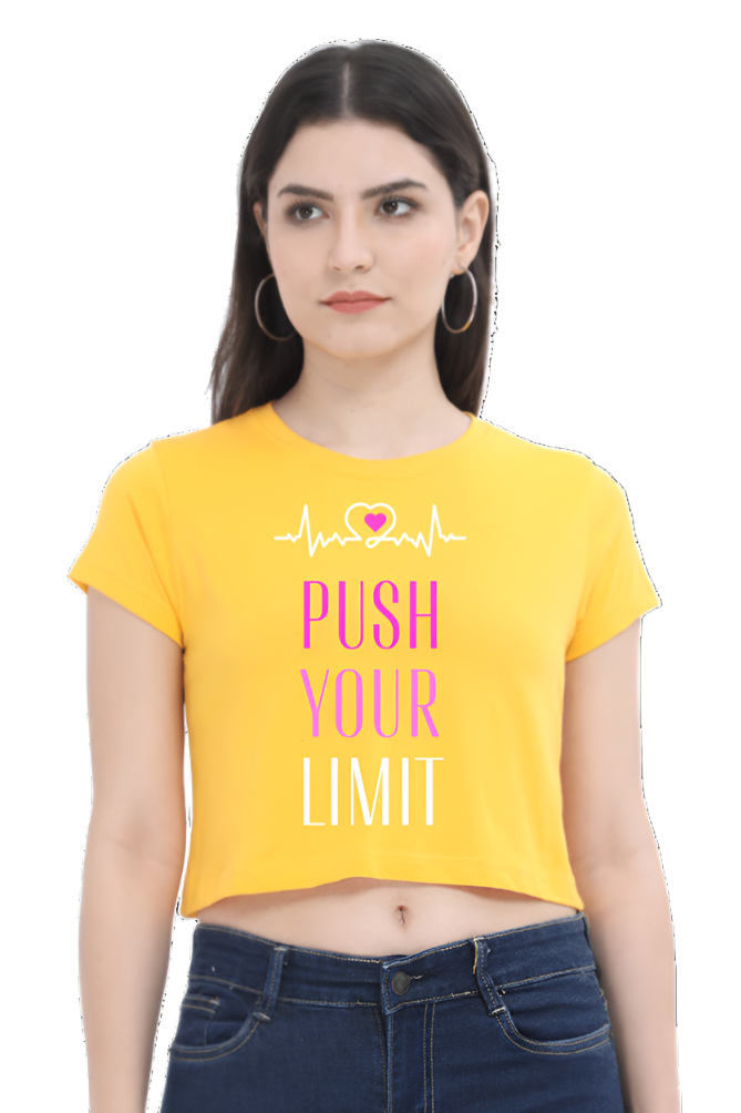 Crop Top - Black Pink Playful Fun Creative Feminine Sports