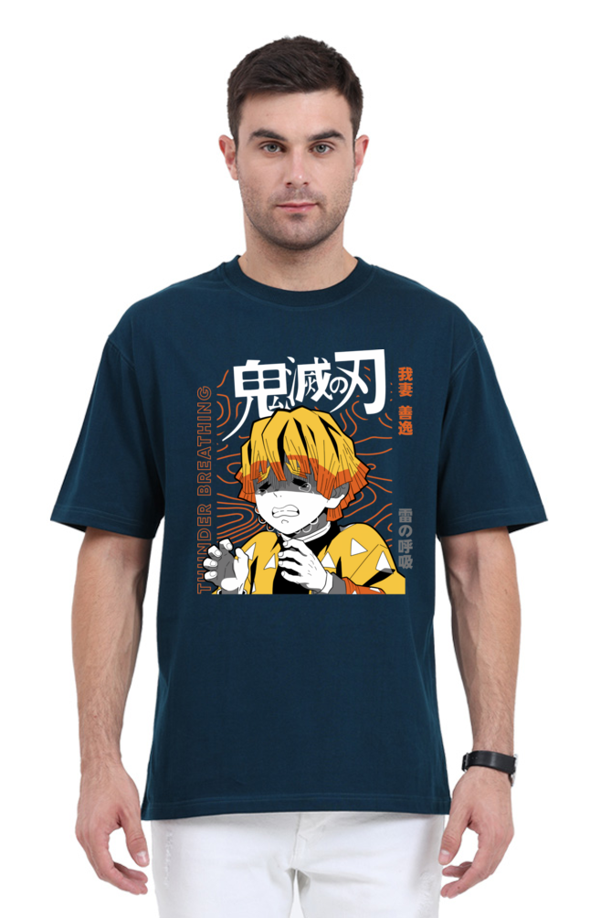 Regular Oversized T-shirt - One Piece DEMON SLAYER-02