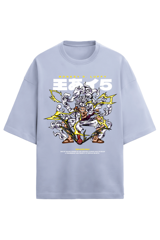 Terry Oversized T-shirt - One Piece- Luffy Gear5