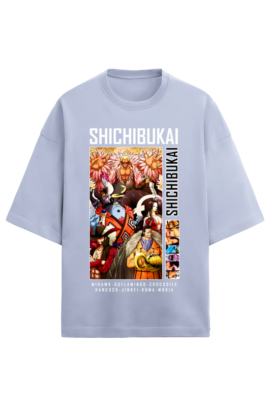 Terry Oversized T-shirt - One Piece SHICHIBUKAI (FRONT)