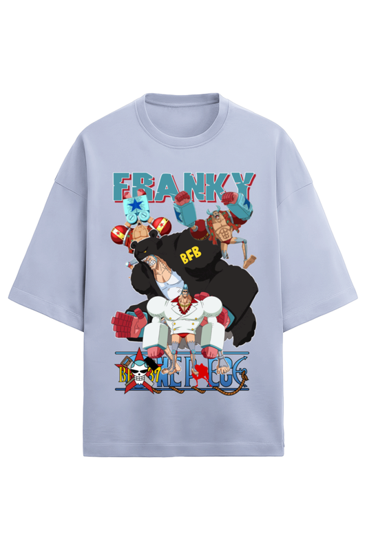 Terry Oversized T-shirt - One Piece FRANKY 02 (FRONT)