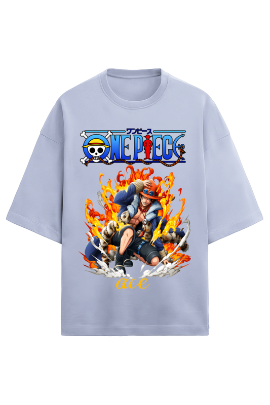 Terry Oversized T-shirt - One Piece ACE(FRONT)