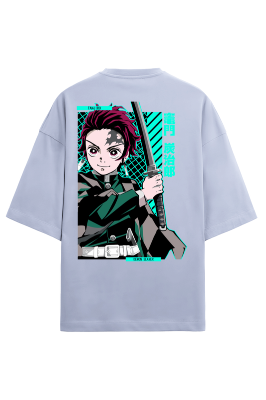 Terry Oversized T-shirt - One Piece - DEMON SLAYER-07 (BACK)