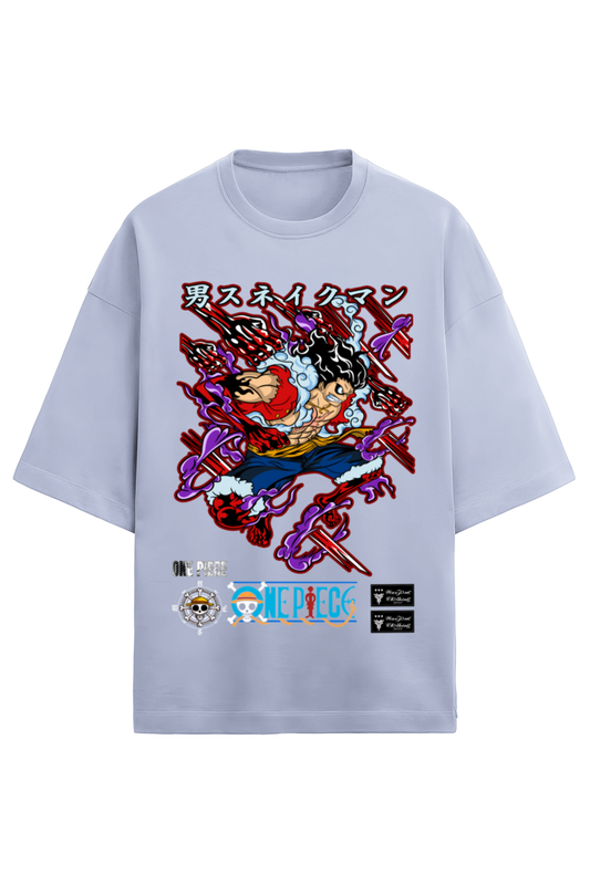 Terry Oversized T-shirt - One Piece 4. LUFFY 03 (FRONT)