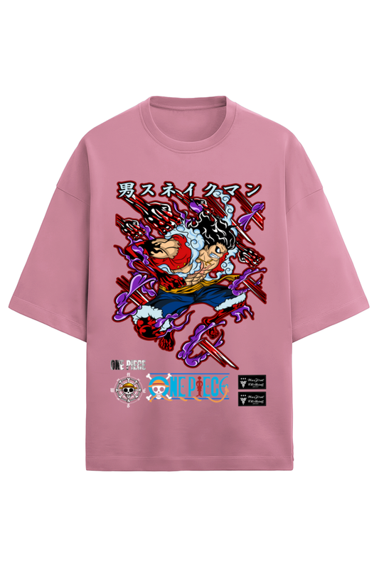 Terry Oversized T-shirt - One Piece 4. LUFFY 03(FRONT)