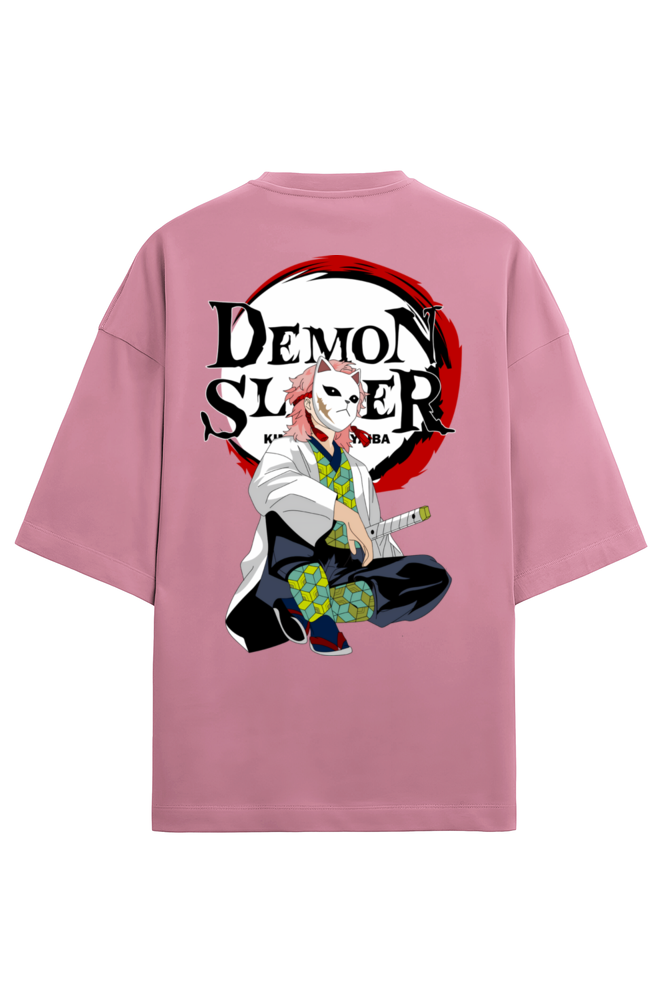 Terry Oversized T-shirt - One Piece - DEMON SLAYER-08 (BACK)