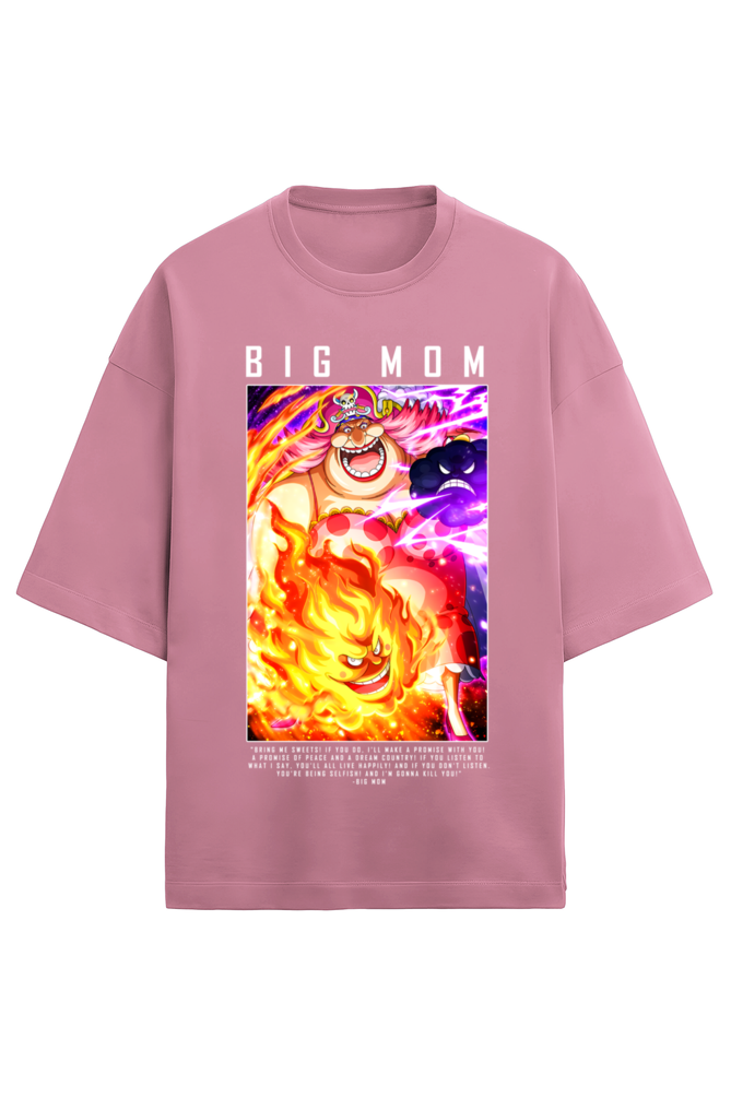 Terry Oversized T-shirt - One Piece BIG MOM (FRONT)