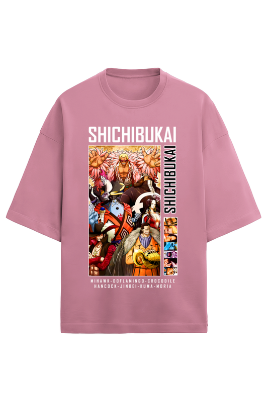 Terry Oversized T-shirt - One Piece SHICHIBUKAI (FRONT)